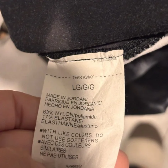 Under Armour High Rise Tie Dye Leggings Black White Ink Wash Size Large - Picture 9 of 15